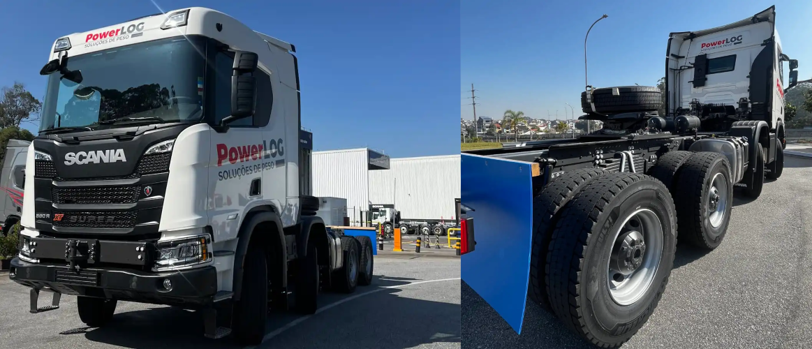 Scania entrega primeiro R 560 XT 8×4 customizado para transporte de cargas indivisíveis