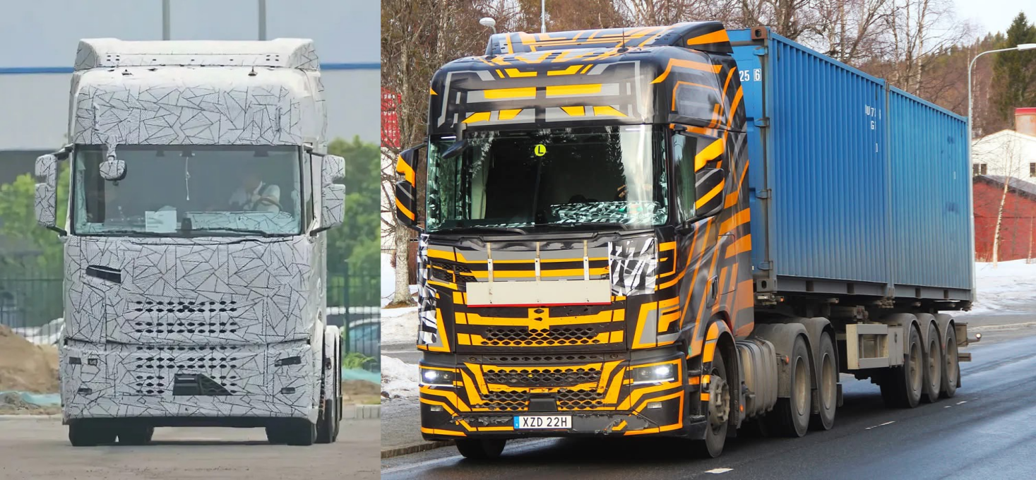 Novo Scania é flagrado em testes na China e antecipa chegada de nova geração